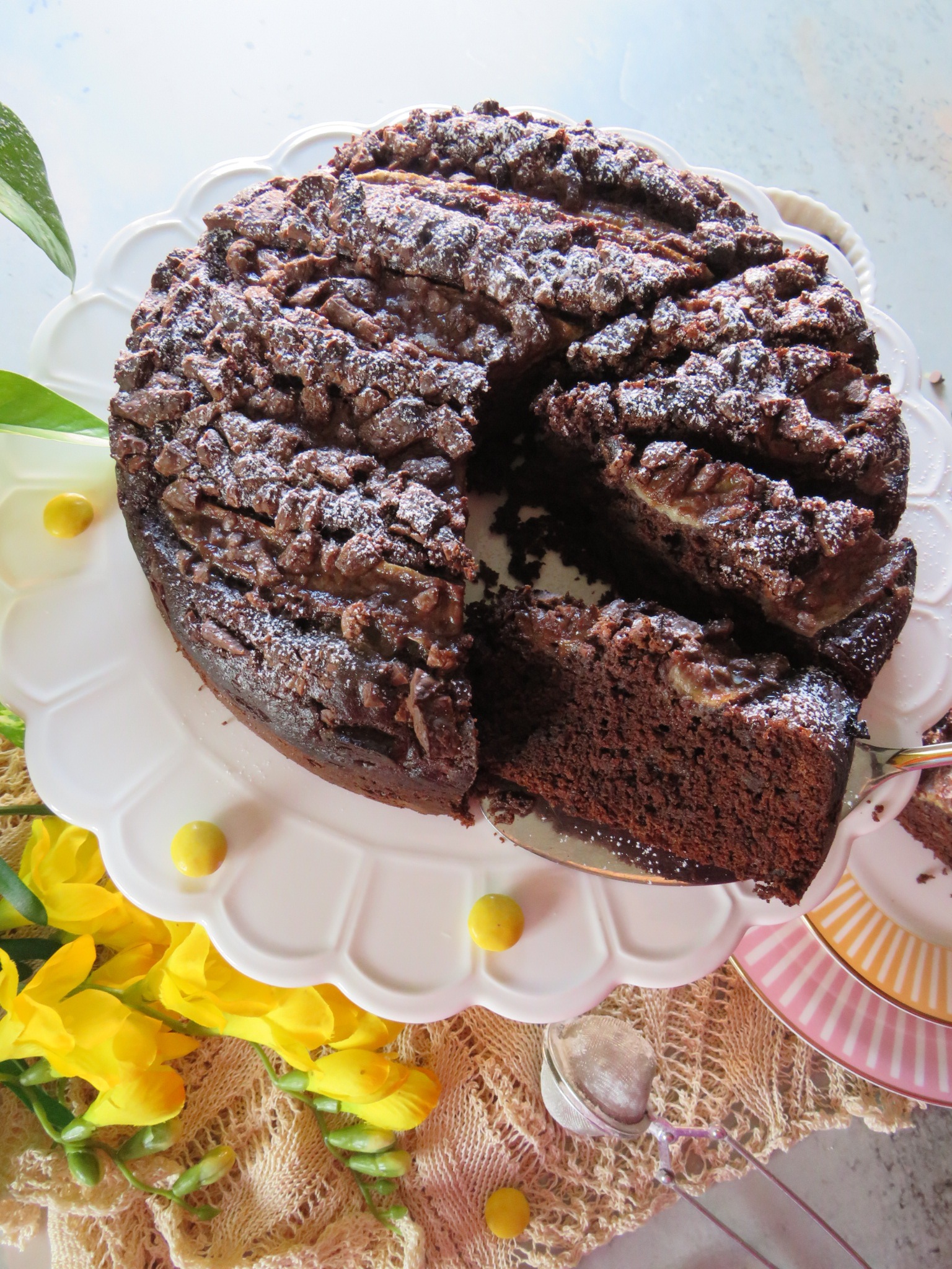 Torta di banane e cioccolato soffice e golosa: ricetta facile ...