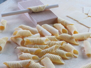 Garganelli di pasta fresca fatti in casa